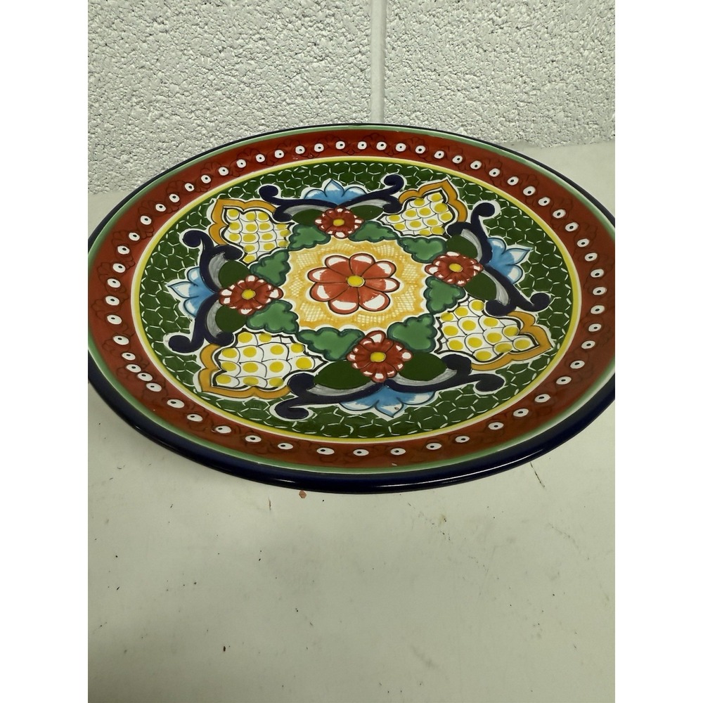 Mexican Talavera Pottery Decorative Plate Signed‎ Hernandez